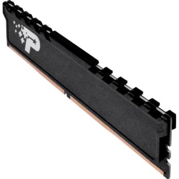 Оперативная память Patriot Signature Premium, DDR4, 16GB (1x16GB), 3200 MHz, CL22, с радиатором, чёрный