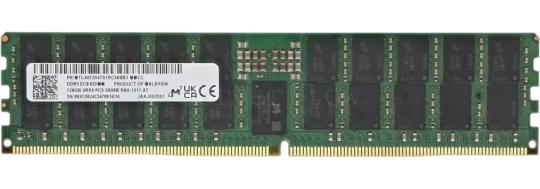Оперативная память Micron DDR5 RDIMM 128Gb 2Rx4 5600 MHz ECC Registered MTC40F2047S1RC56BB1, 1 year, OEM