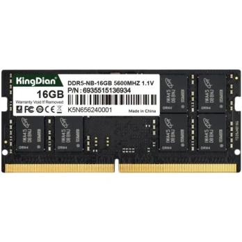 Оперативная память KingDian, DDR5, 16GB (1x16GB), 5600 MHz, CL46, без радиатора, SO-DIMM